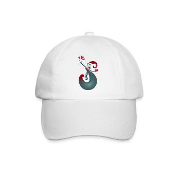 Schenken Empfangen Weihnachten - Baseballkappe - Weiß/Weiß - Vorne
