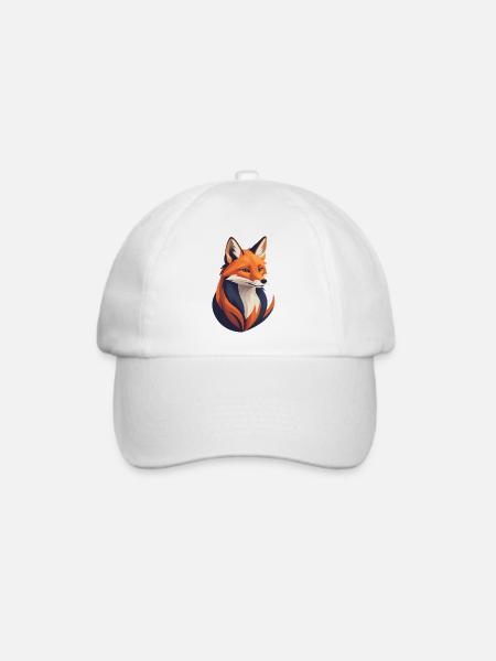 Fuchs - Baseballkappe - Weiß/Weiß