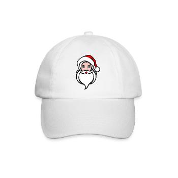 weihnachtsfrau Weihnachten female mrs. santa clara - Baseballkappe - Weiß/Weiß - Vorne