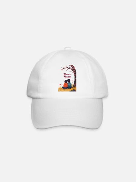 Freunde für immer - Baseballkappe - Weiß/Weiß