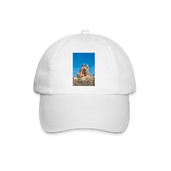 Gozo Insel Xewkija Stadtrotunde von Xewkija Malta - Baseballkappe - Weiß/Weiß - Vorne