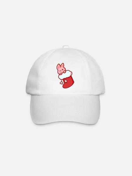 Christmas Bunny - Baseballkappe - Weiß/Weiß