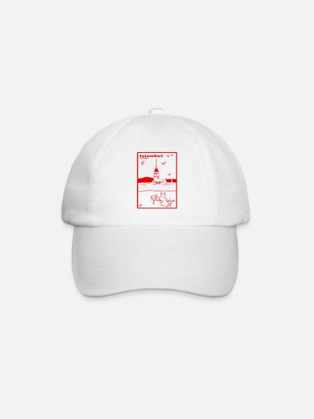 İstanbul, Türkei - Baseballkappe - Weiß/Weiß