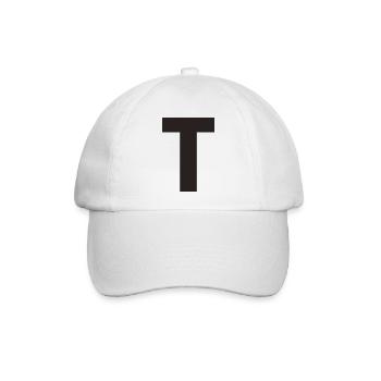 T - Baseballkappe - Weiß/Weiß - Vorne