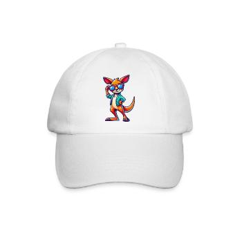 Kangaroo Comic Sonnenbrille - Baseballkappe - Weiß/Weiß - Vorne
