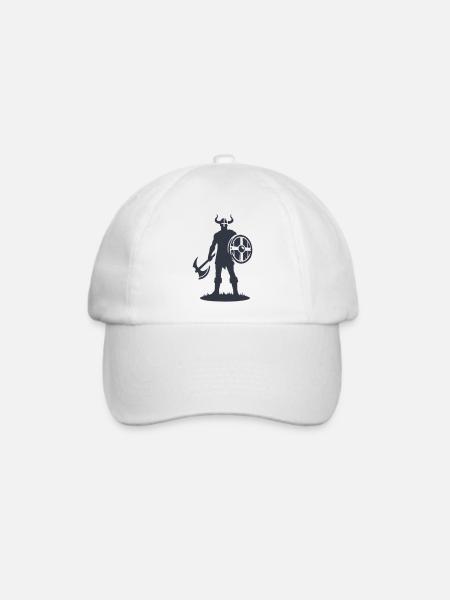 wikinger warrior - Baseballkappe - Weiß/Weiß