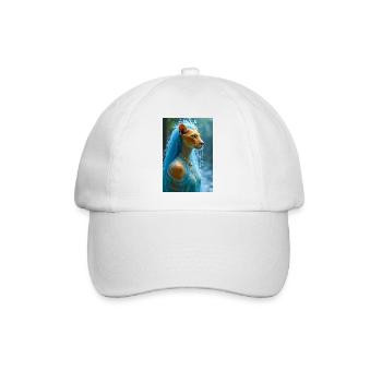 Tefnut, löwenköpfige Göttin - Baseballkappe - Weiß/Weiß - Vorne