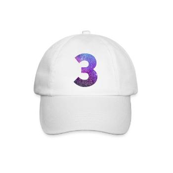 Galaxie Nummer 3 - Baseballkappe - Weiß/Weiß - Vorne