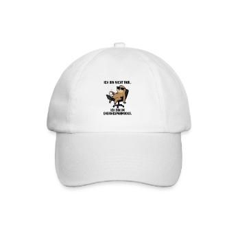Faultier Lounge mit Kaffee Laptop - Baseballkappe - Weiß/Weiß - Vorne
