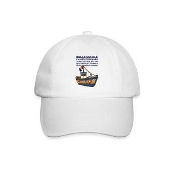 Fischerboot von Toulon und Gabian Provence - Baseballkappe - Weiß/Weiß - Vorne