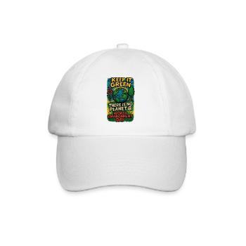 Erdbewusstsein Earth Day Design - Baseballkappe - Weiß/Weiß - Vorne