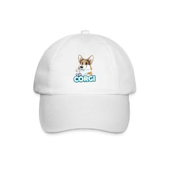 TEAM Corgi - dreifarbig - Baseballkappe - Weiß/Weiß - Vorne