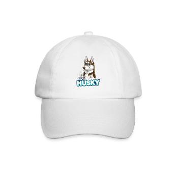 TEAM Husky - Rot - Baseballkappe - Weiß/Weiß - Vorne