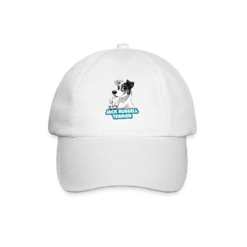TEAM Jack Russell Terrier - Schwarz - Baseballkappe - Weiß/Weiß - Vorne