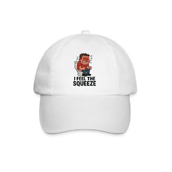 WC Stuhlgang Toilette Witzig Kinder - Baseballkappe - Weiß/Weiß - Vorne