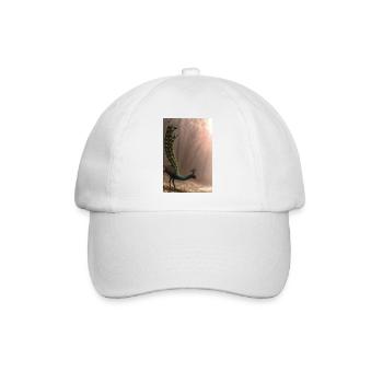 Phantastisches Kreaturen-Design mit Fantasie-Tier - Baseballkappe - Weiß/Weiß - Vorne