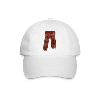 Bunter Schal mit Zickzackmuster - Baseballkappe - Weiß/Weiß - Vorne