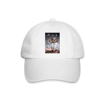 Isaac der Bot - Baseballkappe - Weiß/Weiß - Vorne