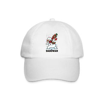 Dabbing Snowman - Baseballkappe - Weiß/Weiß - Vorne