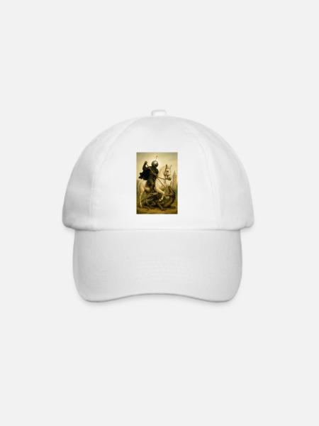 St. Georg der Bot - Baseballkappe - Weiß/Weiß