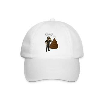 Schöne Ideen, schlechte Ideen, ironischer Humor - Baseballkappe - Weiß/Weiß - Vorne