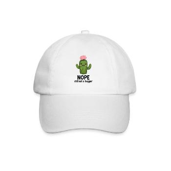 Nö, kein Hugger-Kaktus - Baseballkappe - Weiß/Weiß - Vorne