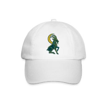 Art Deco Mondziege - Baseballkappe - Weiß/Weiß - Vorne