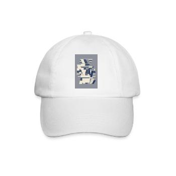 Blue Robot Warrior - Baseballkappe - Weiß/Weiß - Vorne