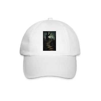 Dark Fantasy Horror Illustration - Baseballkappe - Weiß/Weiß - Vorne