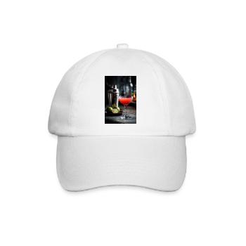 Purpurroter Zitrus-Cocktail - Baseballkappe - Weiß/Weiß - Vorne