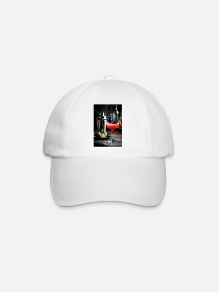 Purpurroter Zitrus-Cocktail - Baseballkappe - Weiß/Weiß