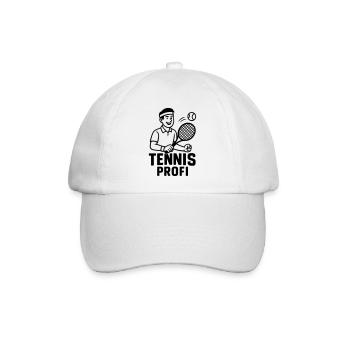tennis profi - Baseballkappe - Weiß/Weiß - Vorne