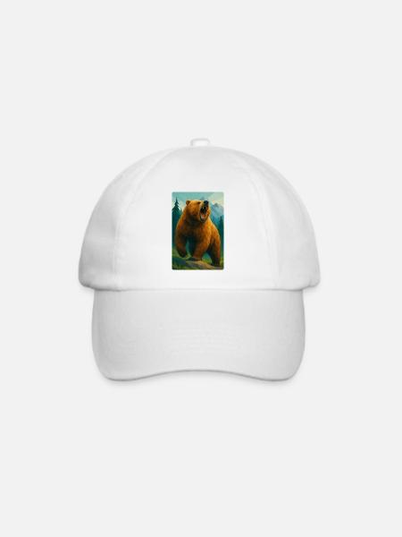 Polynature Grizzly - Baseballkappe - Weiß/Weiß