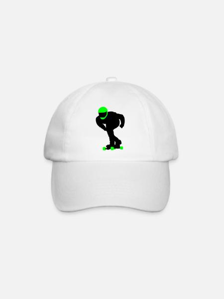 Longboard - Baseballkappe - Weiß/Weiß