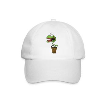 Topfpflanzen-Monster - Baseballkappe - Weiß/Weiß - Vorne