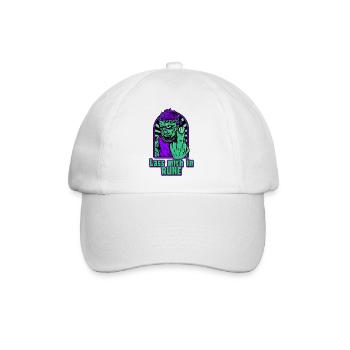 Lass mich in Ruhe Monster - Baseballkappe - Weiß/Weiß - Vorne
