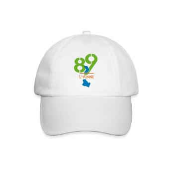 Logo 89 L'Yonne - Baseballkappe - Weiß/Weiß - Vorne