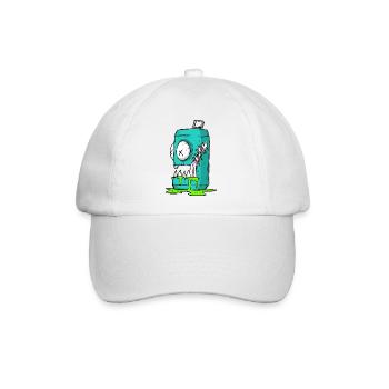 Monster Dose Cartoon Comic - Baseballkappe - Weiß/Weiß - Vorne