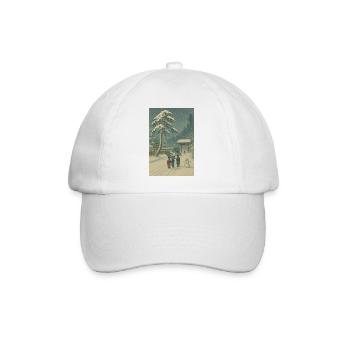 Weihnachtszeit - Baseballkappe - Weiß/Weiß - Vorne