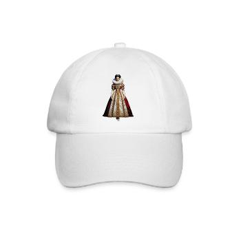Königin Elisabeth I. Cosplay - Baseballkappe - Weiß/Weiß - Vorne