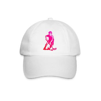 Ein Must Have für echte Unihockey - Baseballkappe - Weiß/Weiß - Vorne