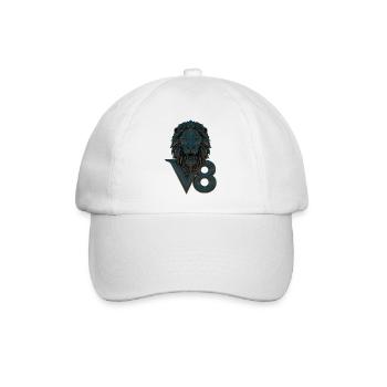 V8 - Baseballkappe - Weiß/Weiß - Vorne