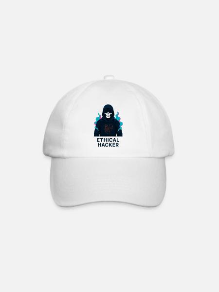 Ethischer Hacker – Cybersicherheit - Baseballkappe - Weiß/Weiß
