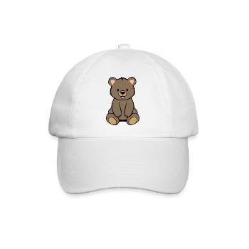 Bär Bärchen - Baseballkappe - Weiß/Weiß - Vorne