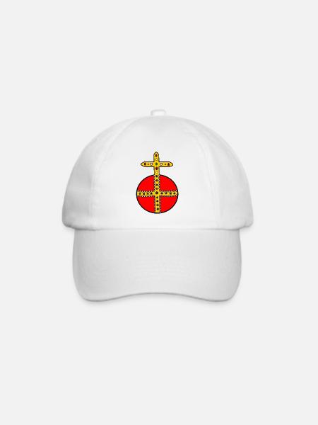 Reichsapfel - Baseballkappe - Weiß/Weiß