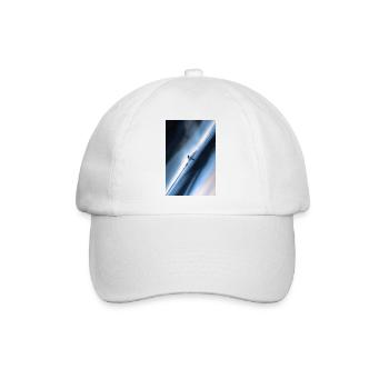 Blauer Diagonal-Schneereiter - Baseballkappe - Weiß/Weiß - Vorne