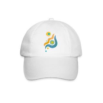 yoga-design_44 - Baseballkappe - Weiß/Weiß - Vorne