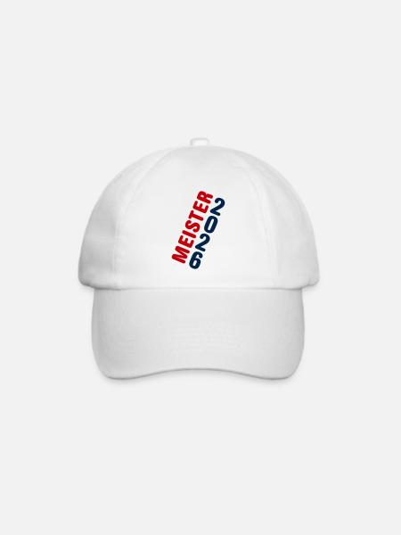 Meister 2026 Meisterschaft - Baseballkappe - Weiß/Weiß