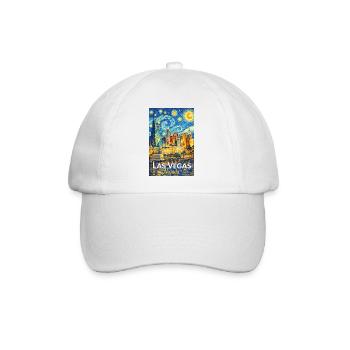 Las Vegas Nevada - Baseballkappe - Weiß/Weiß - Vorne