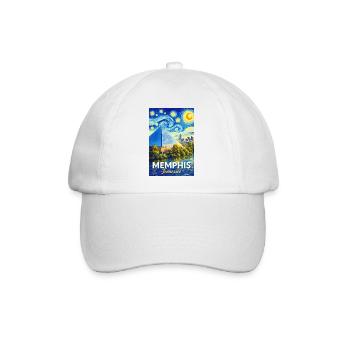 Memphis Tennessee - Baseballkappe - Weiß/Weiß - Vorne